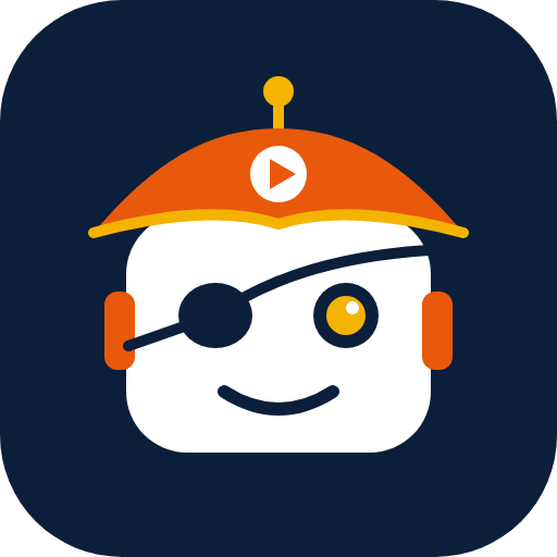 OG Pirate Bot logo – robot pirate mascot